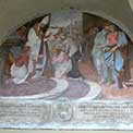 Chiesa di Sant'Onofrio: Lunetta del Portico - Battesimo di San Gerolamo