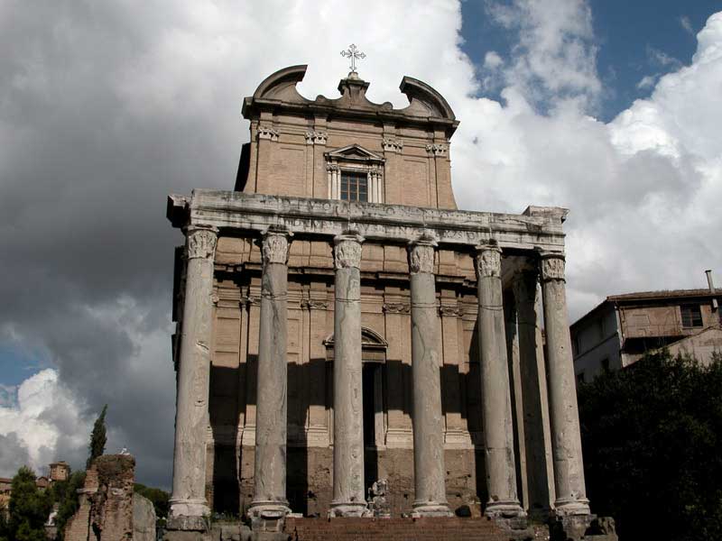 14 - Monumenti di Roma: Tempio di Antonino e Faustina