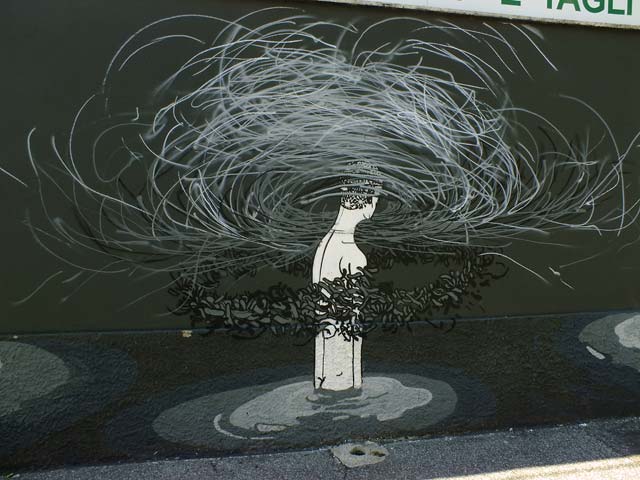 Graffiti  zona Ostiense: 47 - Herbert Baglione (Brasile)