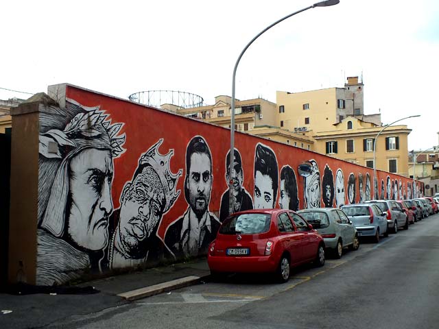 Graffiti  zona Ostiense: 31 - Jb Rock