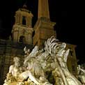 Roma di notte: Fontana dei Fiumi 