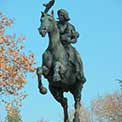 Statua bronzea di Anita Garibaldi di Rutelli al Gianicolo