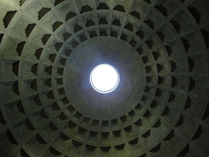 Pantheon di Roma: 8 - L'occhio della Cupola