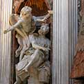 Bernini - Chiesa di Santa Maria del Popolo: Statua di Abacus e l'Angelo
