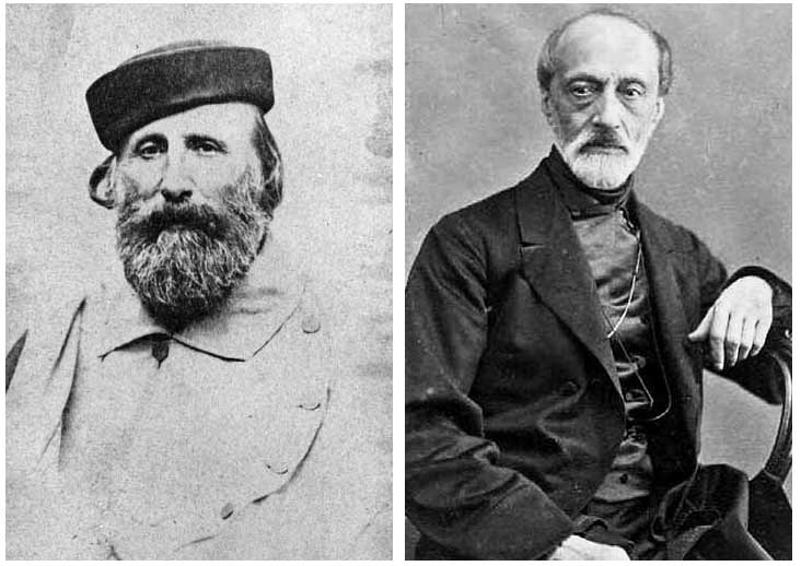 Giuseppe Garibaldi e Giuseppe Mazzini