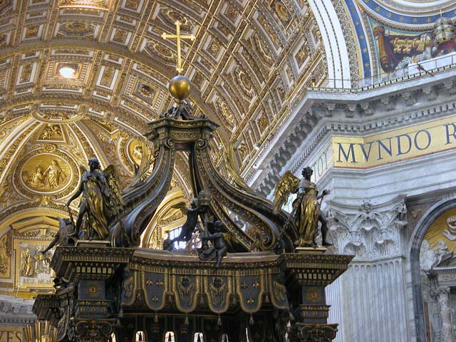 Basilica di San Pietro: 22 - Il baldacchino