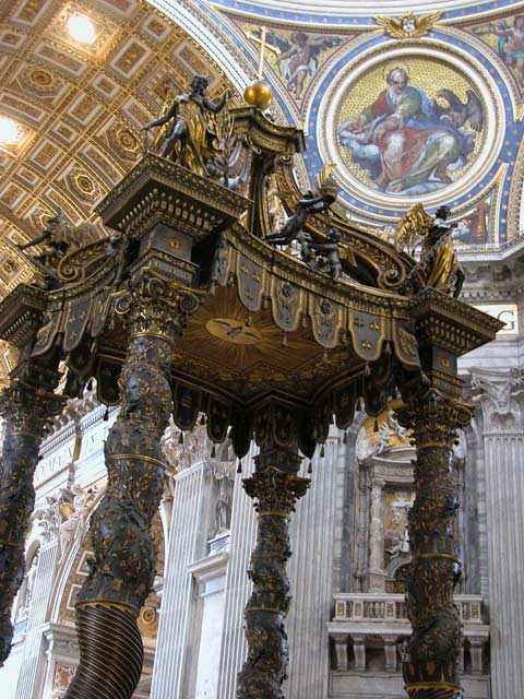 Basilica di San Pietro: 19 - Il baldacchino
