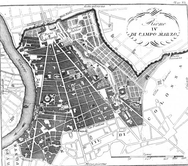 Mappa del Rione Campo Marzio